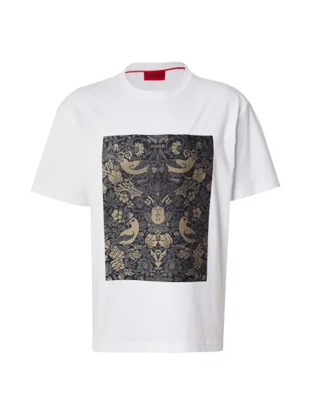 HUGO Tricou Dipasly alb