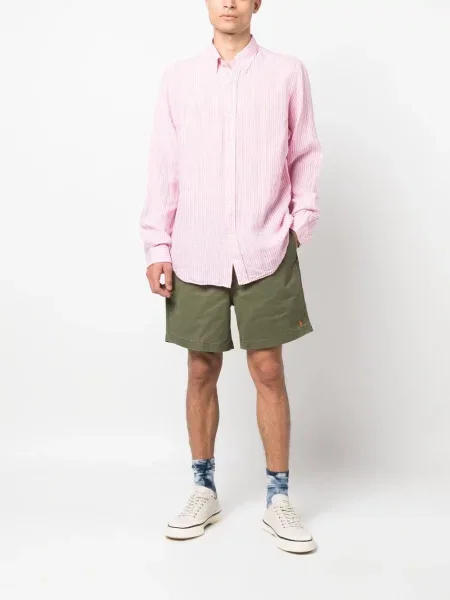 Siuvinėtas tempti kepurė su snapeliu Polo Ralph Lauren rožinė