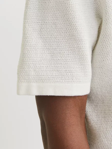 JACK & JONES Tricou George murdar alb