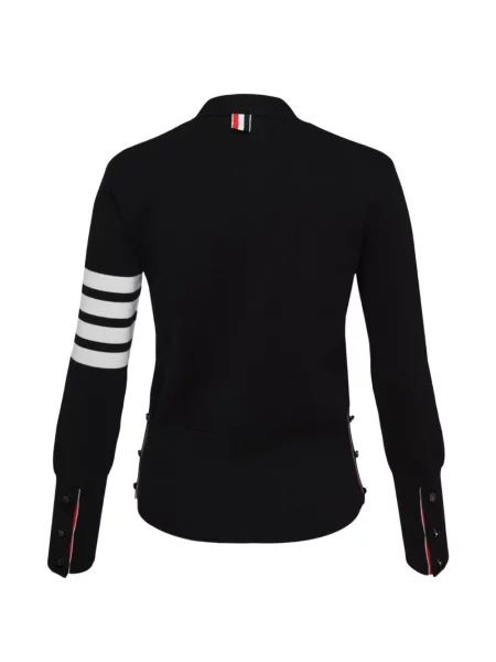 Cardigan Thom Browne cu decolteu în V negru