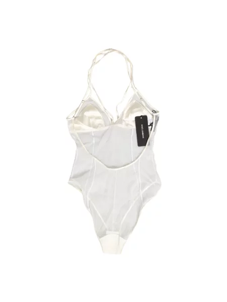 Koszulka Dolce And Gabbana z dekoltem halter biała