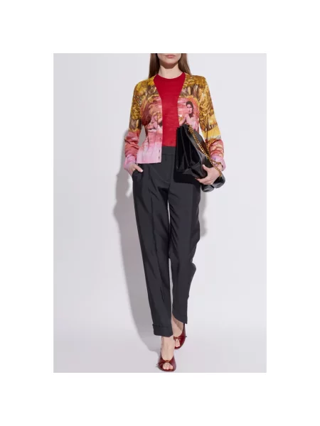 Sweter Versace wełniany czerwony