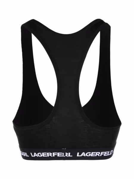 Sutien Karl Lagerfeld cu autograf negru