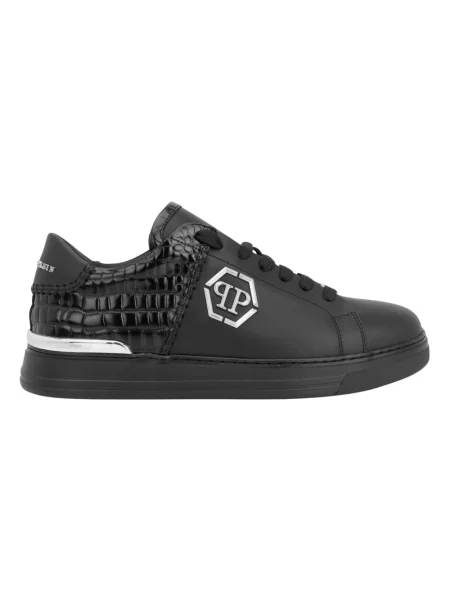 Sneakersy Philipp Plein skórzane czarne