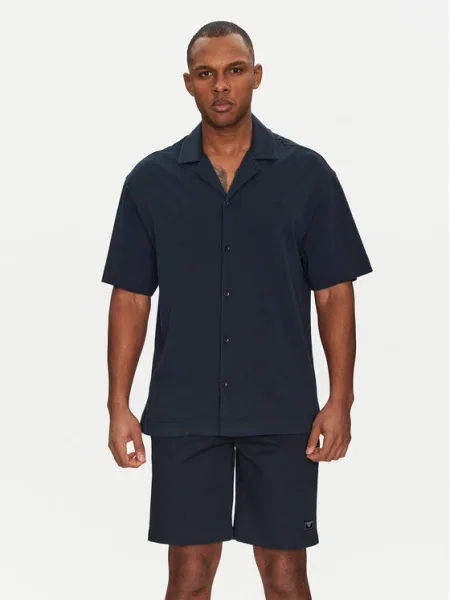 Emporio Armani Underwear Košeľa Tmavomodrá