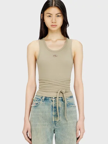 Майка Diesel бежева