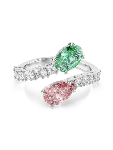 Swarovski prstan kovinski Swarovski kristal Ariana Grande x Swarovski zelena