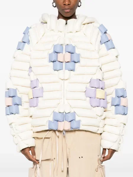 Geacă Raxxy cu model floral alb