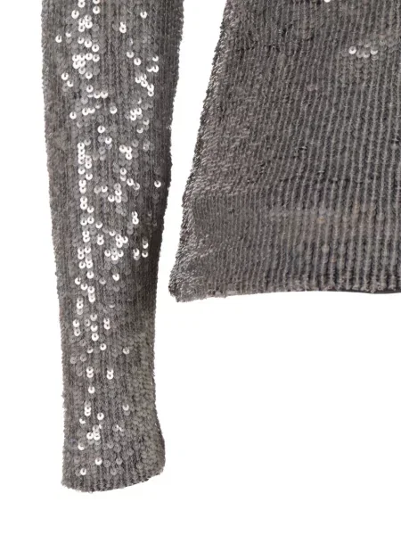 Top P.a.r.o.s.h. cu paiete gri