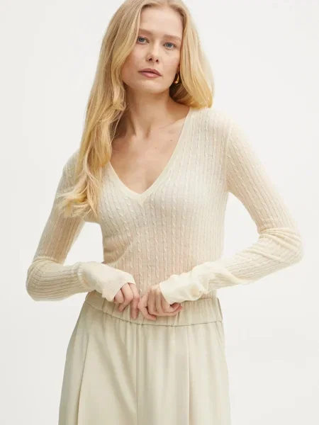 Patrizia Pepe pulover de lana galben