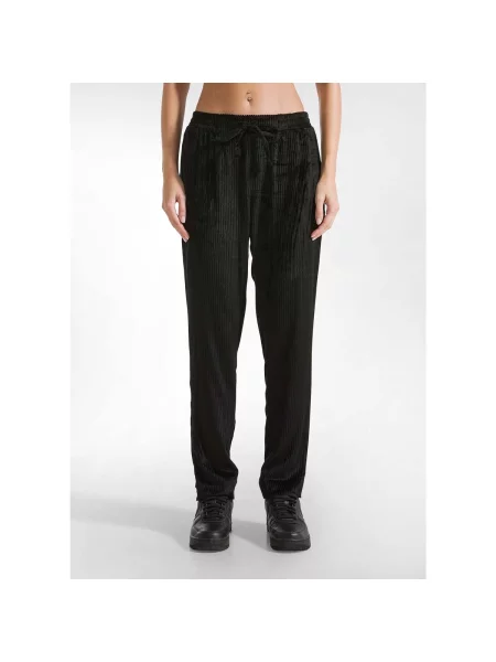 Pantaloni Deha de catifea cord negru
