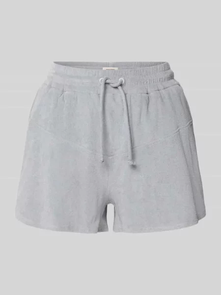 Szorty o kroju straight fit z tunelem model Saha' Drykorn błękitne