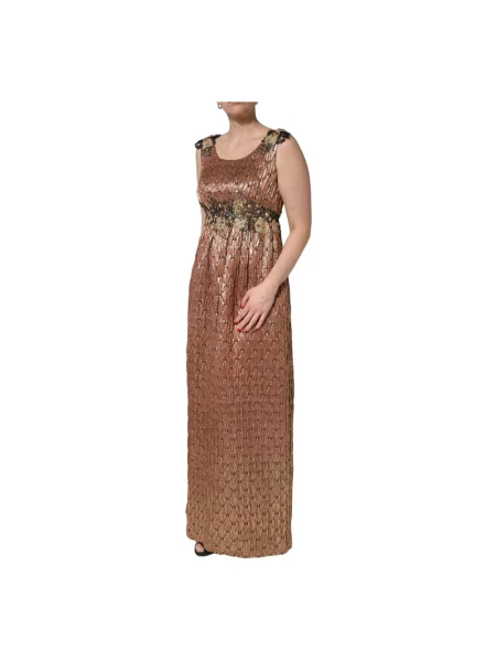 Sukienka wieczorowa Dolce And Gabbana brązowa