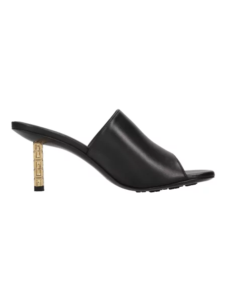 Klapki mules Givenchy skórzane czarne