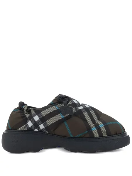 Домашни пантофи Burberry зелено