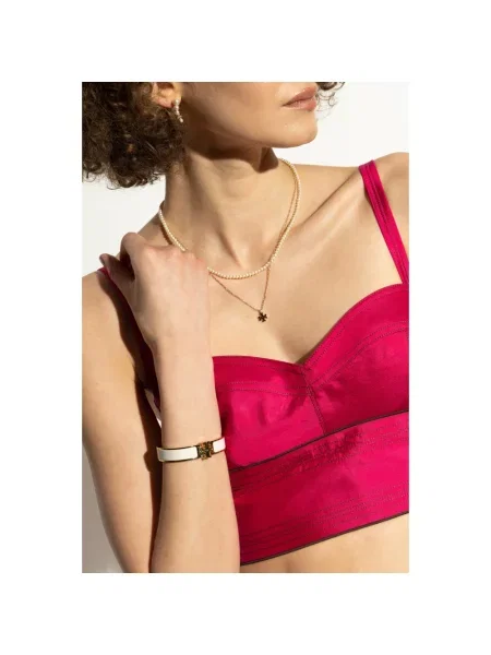 Bransoletka Tory Burch beżowa