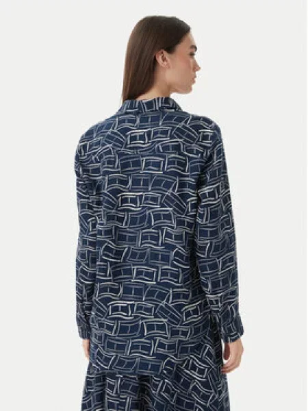 Tommy Hilfiger košulja za žene od lana plava