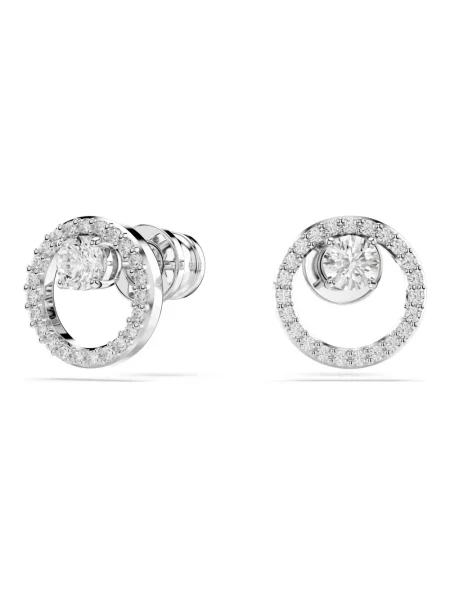 Kolczyki Swarovski z ćwiekami szare