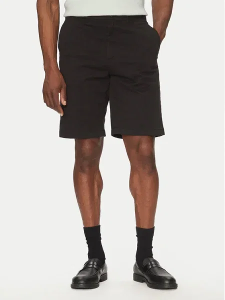 Pantaloni scurți Calvin Klein din țesătură twill scurte negru