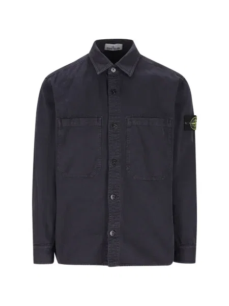 Cămașă Stone Island cu strasuri albastru