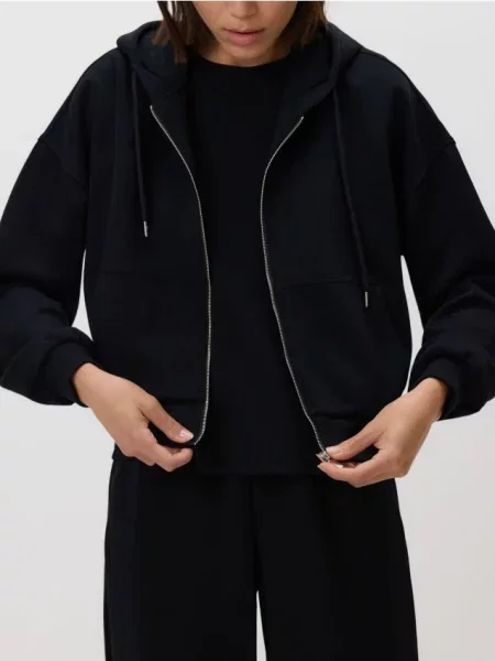 Reserved Світшот oversize чорний