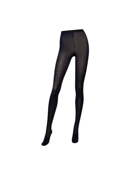 Lniane rajstopy Wolford niebieskie