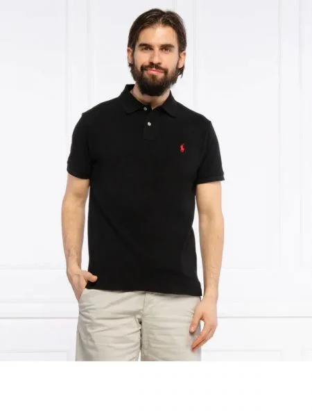 POLO RALPH LAUREN Tenisz póló | Custom slim fit fekete