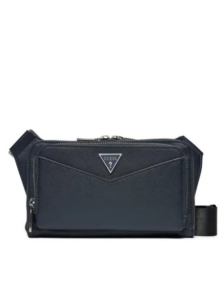 Guess Torbica za okrog pasu HMSISA Mornarsko modra