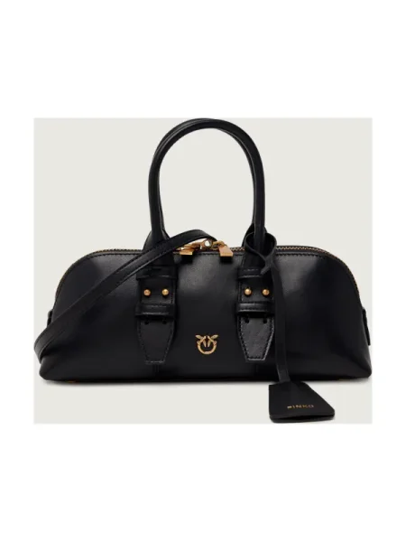 Geanta de piele Pinko din piele negru