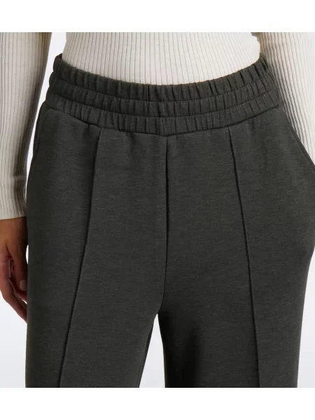 Pantaloni Varley din jerseu verde