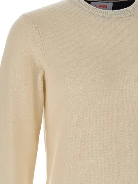 Pulover Sun68 cu broderie cu decolteu rotund