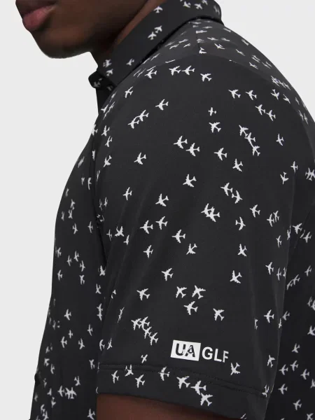 Гольф спортивна футболка Under Armour чорна