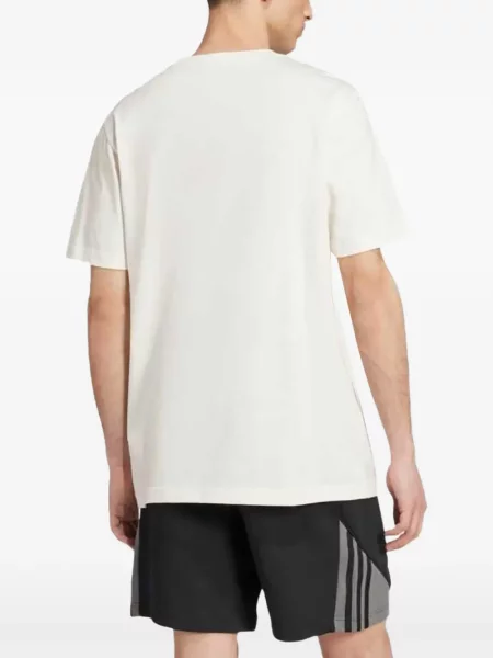 Șapcă Adidas cu dungi cu broderie de catifea alb