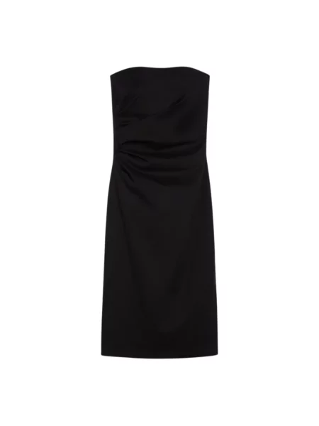 Sukienka midi Max Mara Studio do kolan ze stretchu czarna