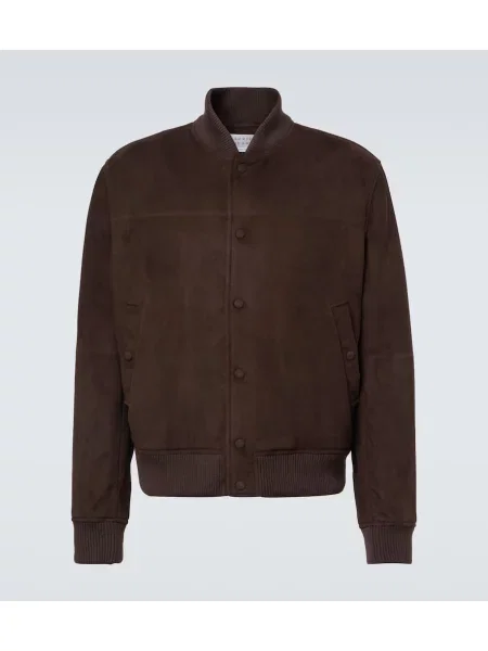 Geacă bomber Gabriela Hearst din piele de căprioară maro