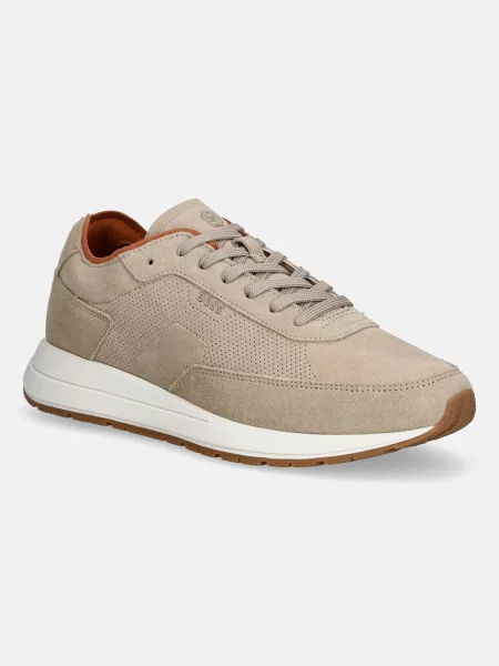 BOSS sneakers din piele întoarsă Vinston negru