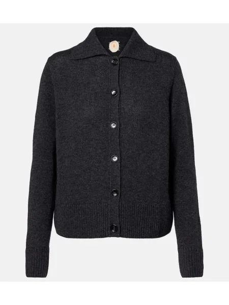 Kardigan Jardin Des Orangers od kašmira siva