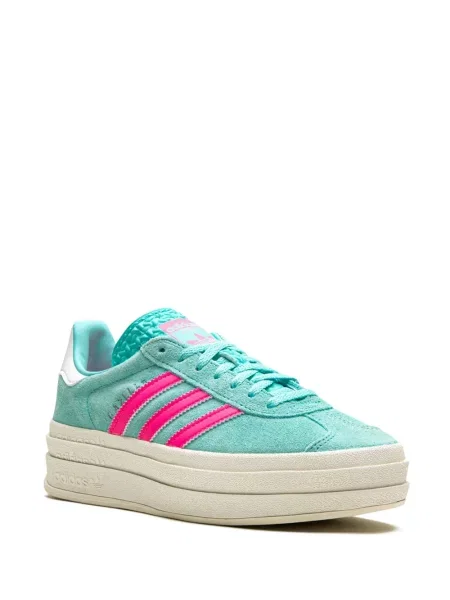 Sportbačiai Adidas Gazelle su platforma žalia