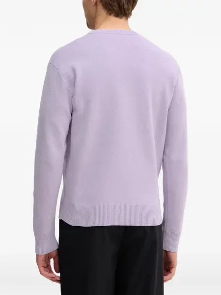 Pulover Sisley cu decolteu rotund violet
