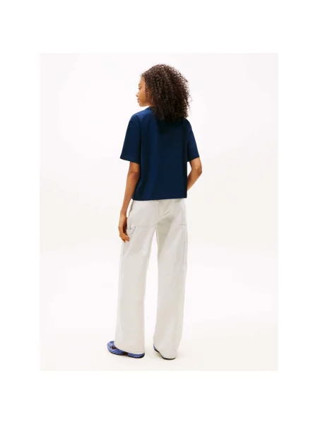 Tricou Tommy Jeans albastru