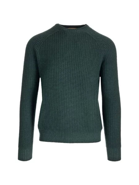 Pulover Al Duca D’aosta 1902 cu decolteu rotund verde