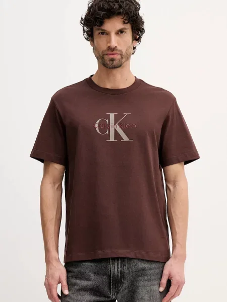 Calvin Klein Jeans kratka majica rjava