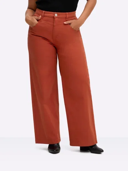 SHEEGO Jeans Ella ruginiu roșu