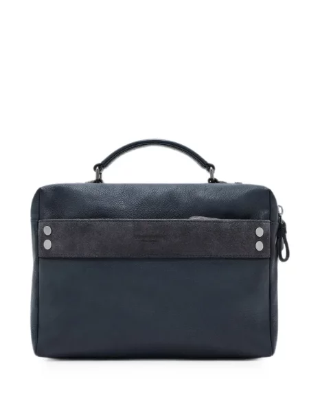 Geantă Giorgio Armani din piele albastru