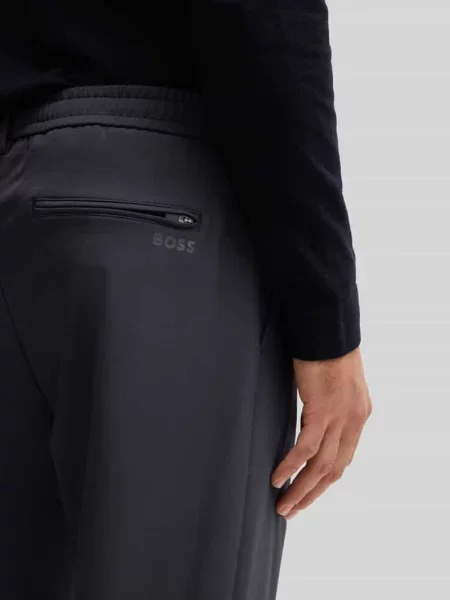 Boss Chinosy T-Convert-Pleat Tapered Fit blau niebieskie
