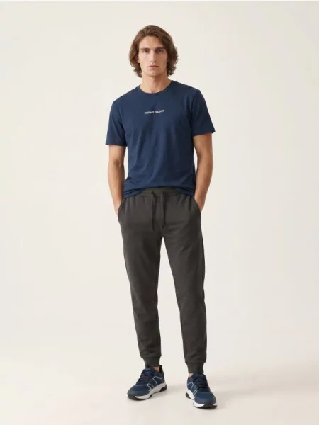 Sinsay Kalhoty Jogger slim fit šedá