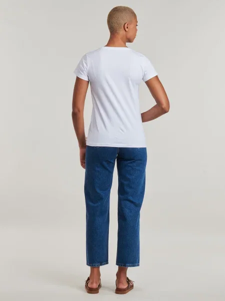 Tricou Rip Curl cu decolteu în V alb