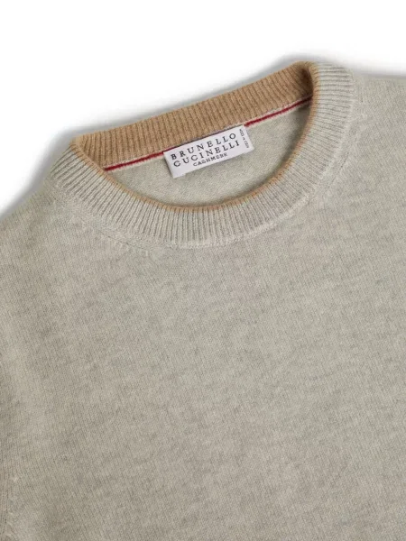 Sweter dziecięcy Brunello Cucinelli szary