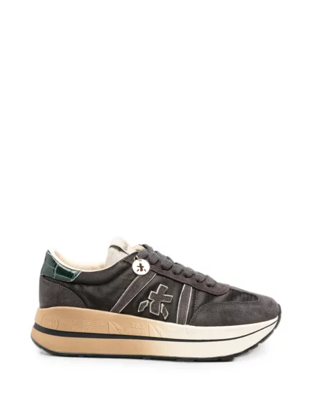 Sneakerși Premiata cu autograf maro