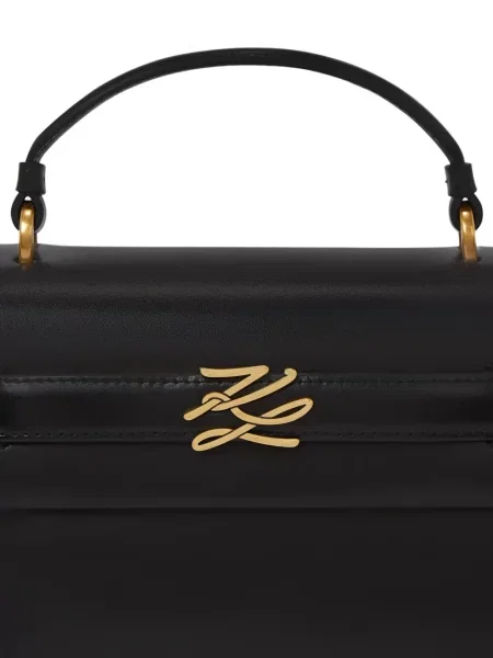 Satchel τσάντα Karl Lagerfeld K/Autograph μαύρο